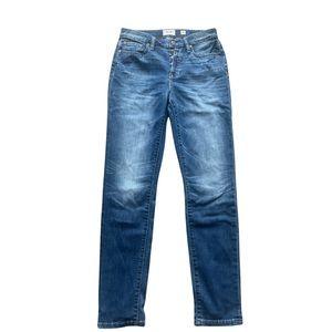 Miss Me High Rise Exposed Button Fly Jeans Sz 27